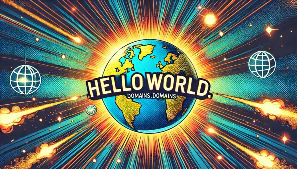 Featured Image for Hello World Domains Lunch Your Online Presence