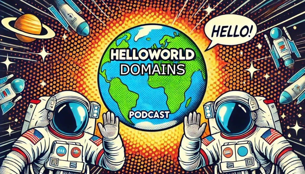 Featured Image for Hello World Domains Podcast