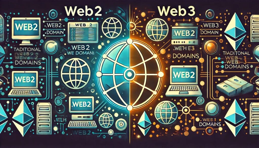 Featured Image for Web2 vs Web3 Domains at Hello World Domains